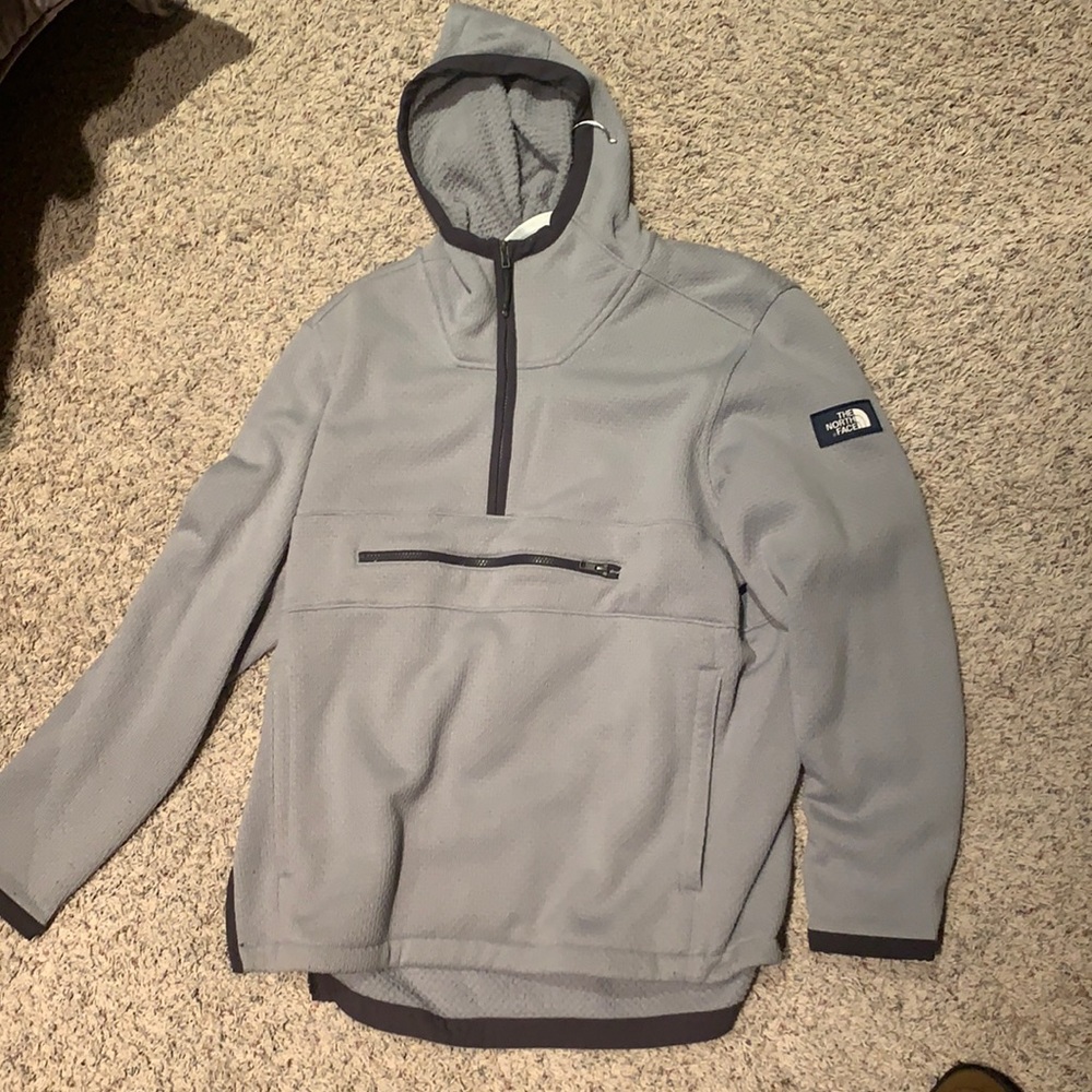 North face grey pullover